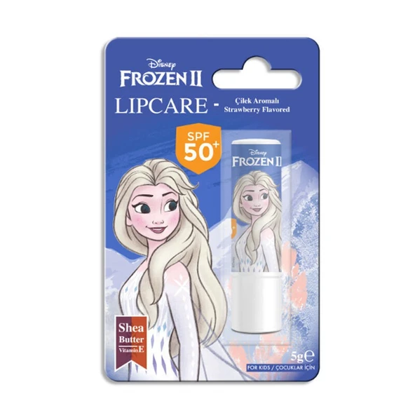 DİSNEY FROZEN II DUDAK KORUYUCU LİP CARE SPF50 ÇİLEK AROMALI 5 GR