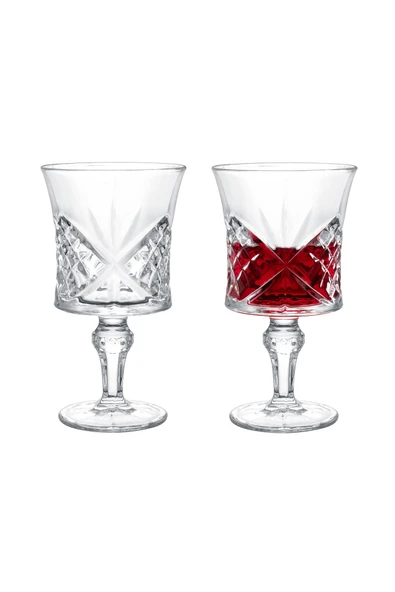 Aron 4-lü Uzun Boy Şarap Kadehi Seti - Resim 5