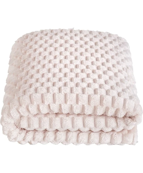 Elart Star Çift Kişilik Battaniye Krem - Resim 5