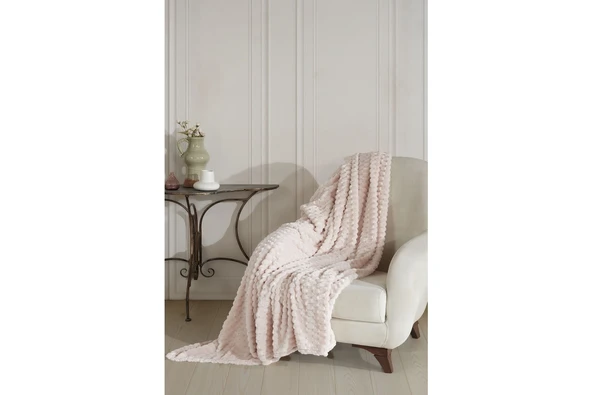 Elart Star Çift Kişilik Battaniye Krem - Resim 3