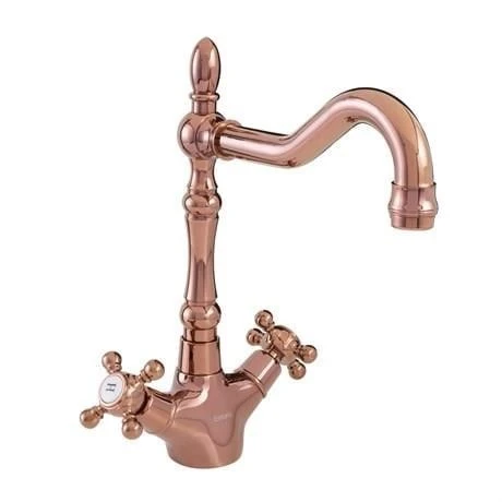 FONTANA DÖNERLİ LAVABO BATARYASI FG-1213 PARLAK BAKIR