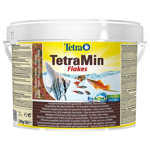 Tetra Tetramin Flakes Tropikal Pul Balık Yemi 10LT