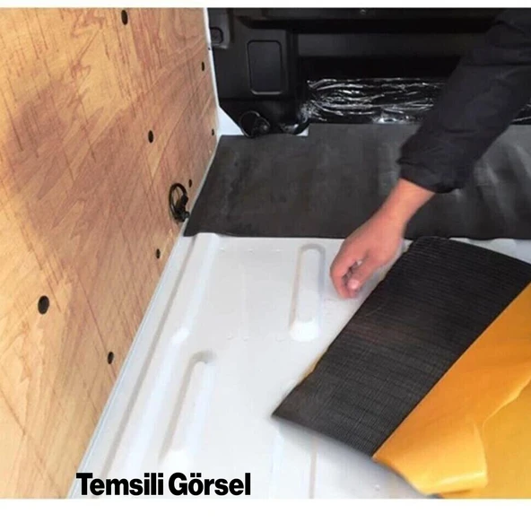 Yapışkan Araç Ses Isı Yalıtım İzolasyon Bant En:100 cm Kalınlık:10 mm Uzunluk:1 Metre Kauçuk Sünger - 3