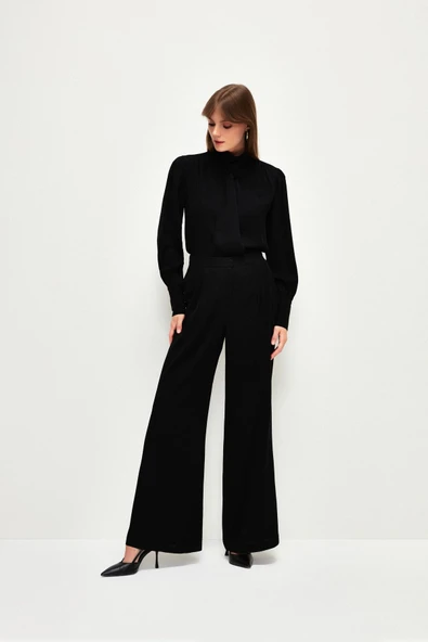 AdL Pileli Yüksek Bel Pantolon