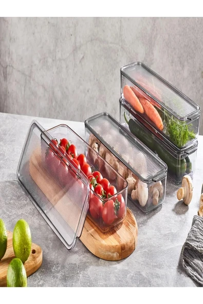 Vip Ahmet Organizer Raf 4 Lü 750ml Şeffaf Füme VP-417 X4PMU.01307 - 3
