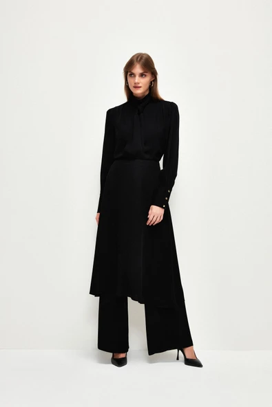 AdL Pileli Yüksek Bel Pantolon - 3