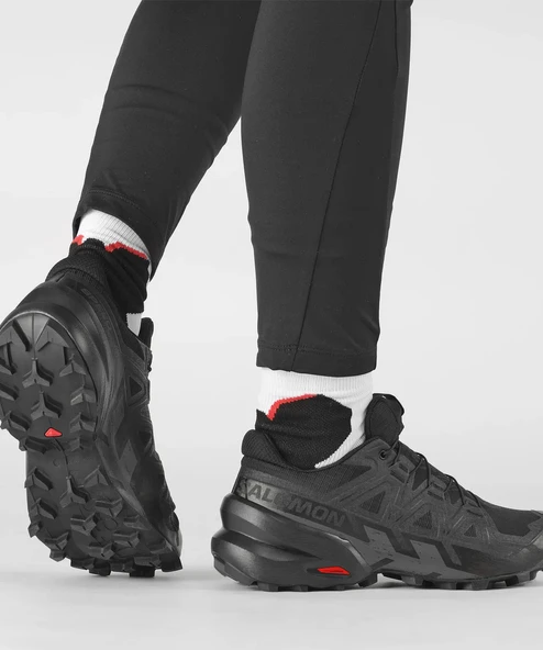 Salomon Speedcross 6 Kadın Koşu Ayakkabısı - Black/Black/Phantom - 8