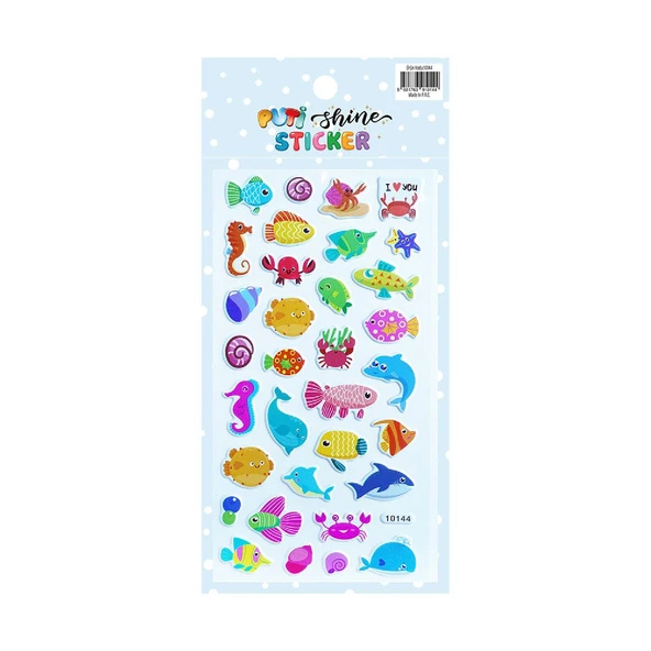 Puti Shine Sticker - Deniz Hayvanları (10144)