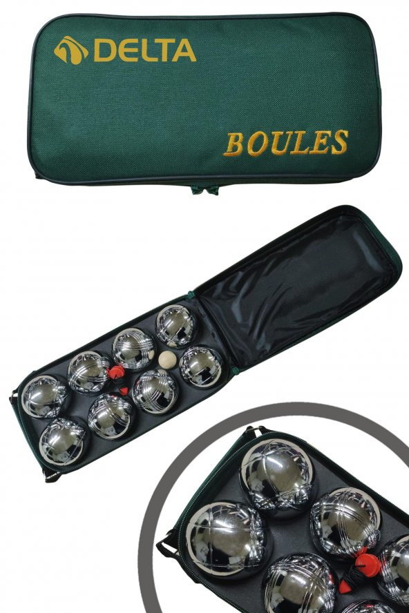 Delta Bocce Set Çantalı 8 Toplu Metal Bocce Seti (Boules Seti)