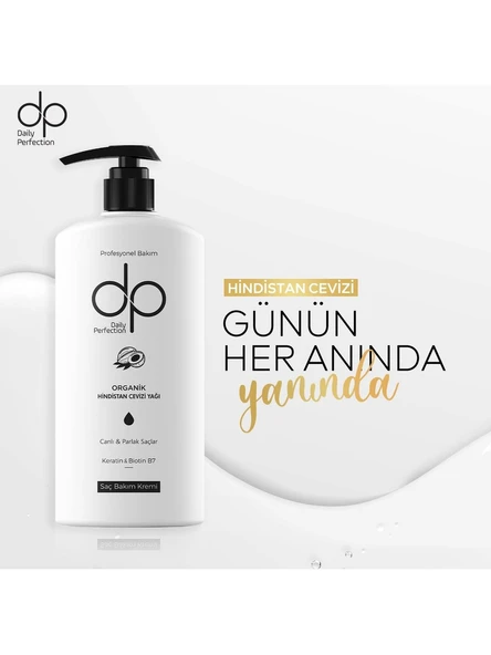Dp Daily Perfection Saç Bakım Kremi Organik Hindistan Cevizi Yağı 500 ml - 4