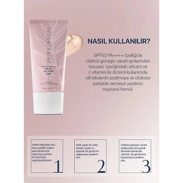 Skin Sensual BB Krem Light Spf50 50ml - 3