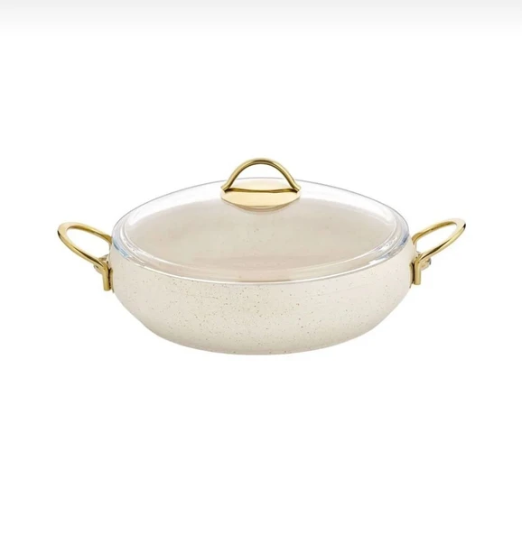 Lavonni 28 Cm Granit Güveç Basık Tencere