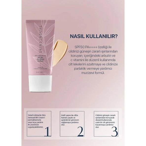 Skin Sensual BB Krem Medium 50 Spf Uva/Uvb Pa++++ Aydınlık ve Canlılık - 3