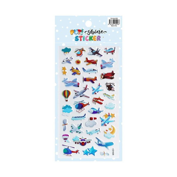 Puti Shine Sticker - Uçaklar (10168)