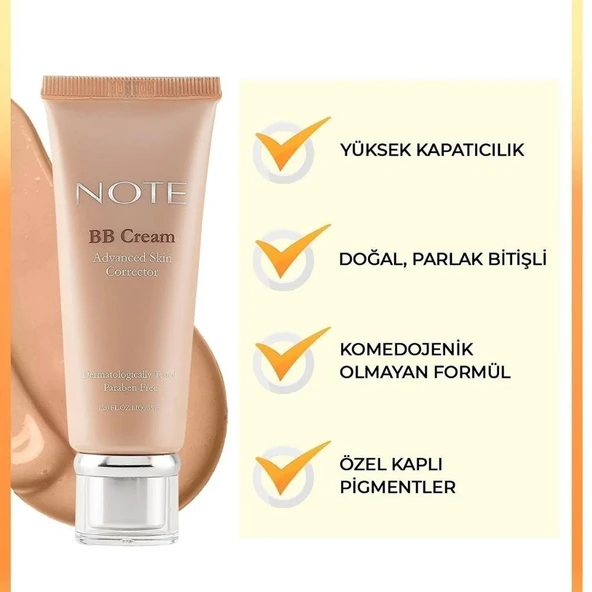 Note BB Krem Doğal Kapatıcılık 01 30ml - 2