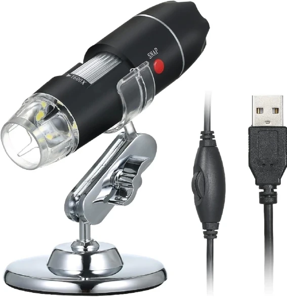 1600x Zoom 2mp Usb Dijital Mikroskop 8 Ledli Kamera - 2