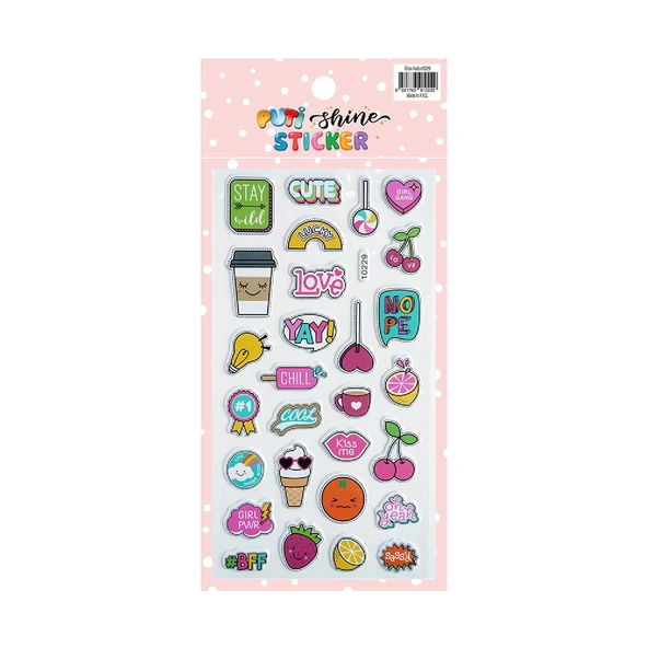 Puti Shine Sticker - Sevimli Şekiller (10229)