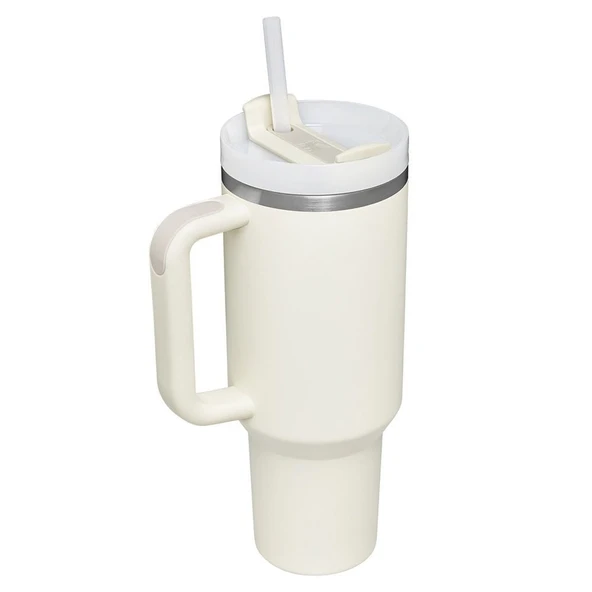 STANLEY QUENCHER PİPETLİ TERMOS KREM RENK - 2