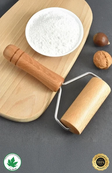 Ahşap Saplı Rulo Hamur Açıcı Merdane - 2