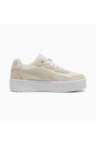 Puma Court Lally Skye SD 400735 01 Kadın Sneaker Ayakkabı Bej 36-40 - 2