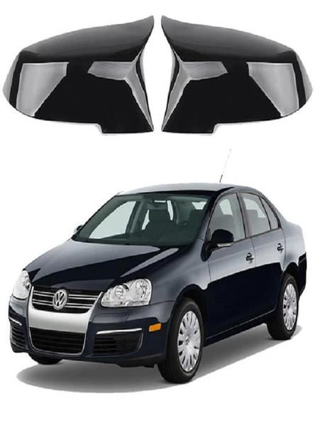 Volkswagen Jetta 05-11 Araca Özel Batman Yarasa Ayna Kapağı Pianoblack