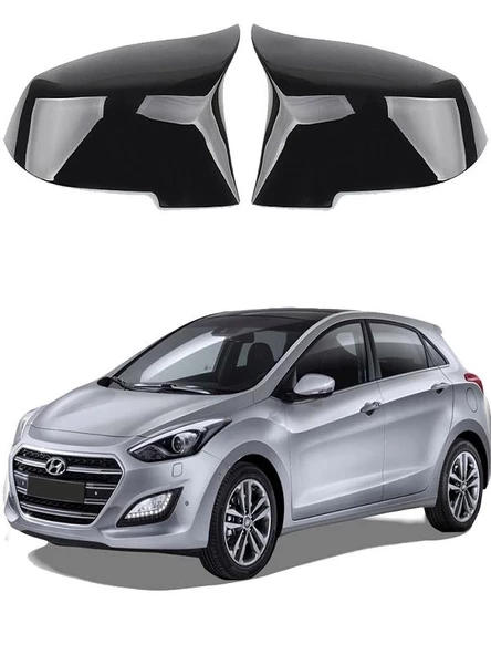 Hyundai İ30 12-18 Araca Özel Batman Yarasa Ayna Kapağı Pianoblack ürün görseli 1
