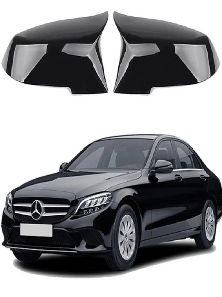 MERCEDES C SERİSİ W205 Araca Özel Batman Yarasa Ayna Kapağı Pianoblack