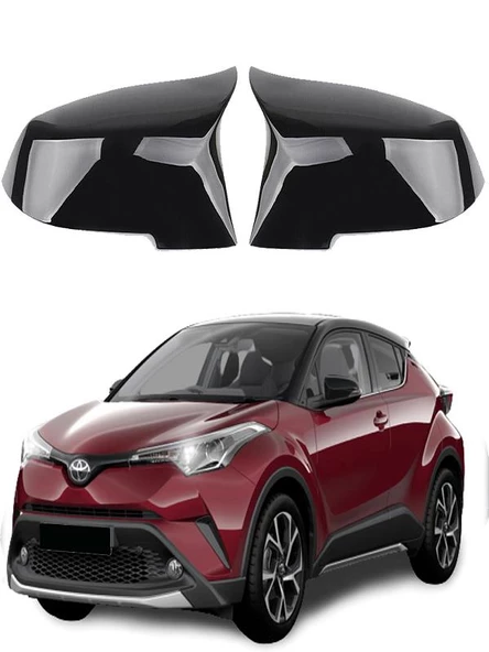 Toyota CHR Araca Özel Batman Yarasa Ayna Kapağı Pianoblack