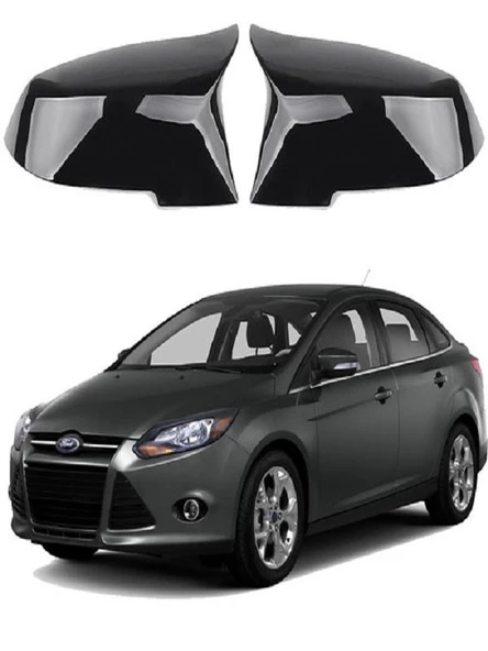 Ford Focus 3 12-18 Araca Özel Batman Yarasa Ayna Kapağı Pianoblack ürün görseli 1