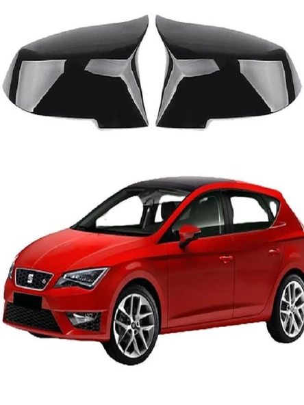 Seat Leon 2013- Araca Özel Batman Yarasa Ayna Kapağı Pianoblack