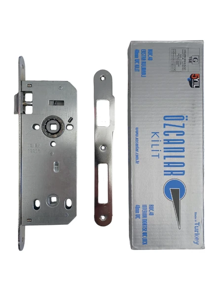 Oval 40mm Gömme İç Kapı Wc Kilidi Tuvalet ve Banyo Kapısı Kilidi(WC)(23mmx40mm) WC Kilidi(23mmx40mm)