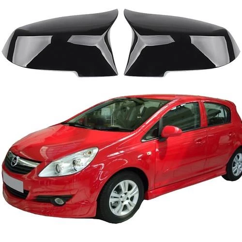 Opel Corsa D 06-14 Araca Özel Batman Yarasa Ayna Kapağı Pianoblack