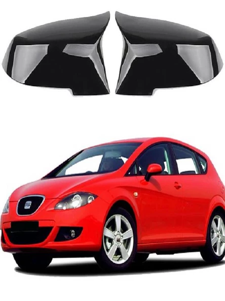 Seat Leon 09-12 Araca Özel Batman Yarasa Ayna Kapağı Pianoblack