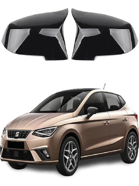 Seat İbiza 2017- Araca Özel Batman Yarasa Ayna Kapağı Pianoblack