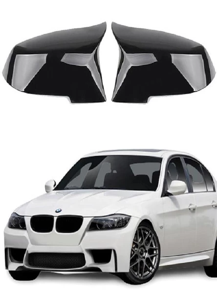 BMW 3 SERİSİ E90 09-12 Araca Özel Batman Yarasa Ayna Kapağı Pianoblack ürün görseli 1
