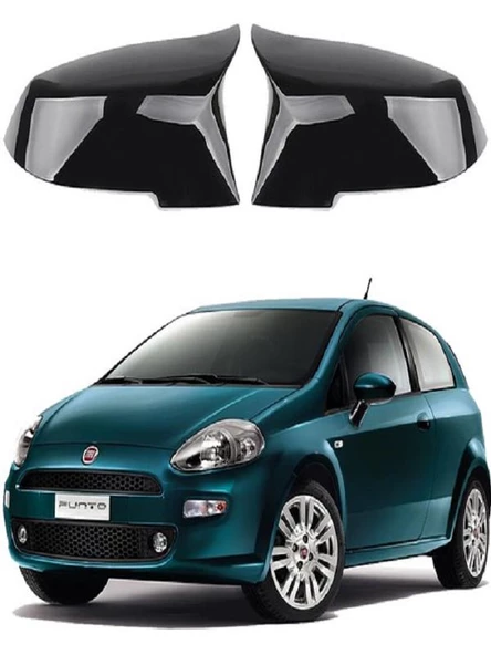 Fiat Punto 12-19 Araca Özel Batman Yarasa Ayna Kapağı Pianoblack