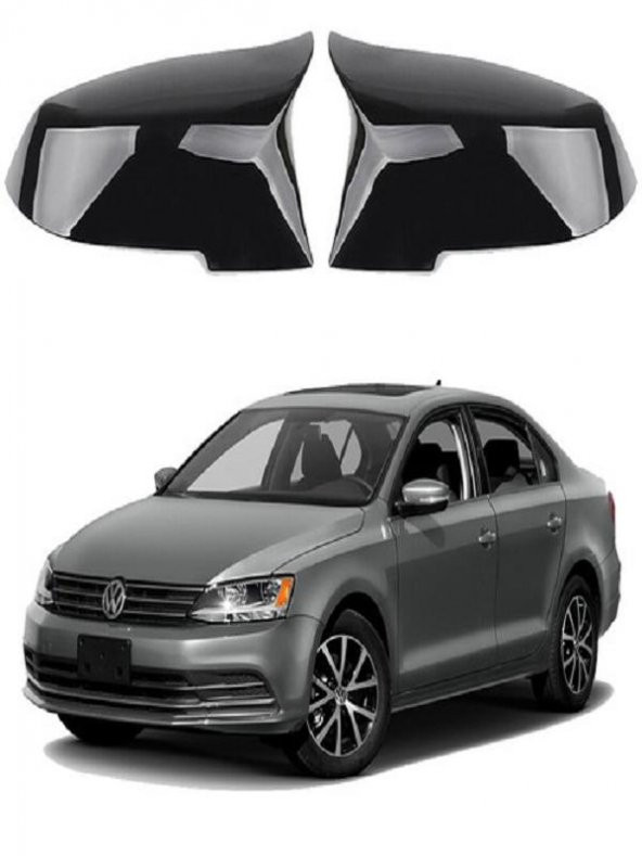 Volkswagen Jetta 2011- Araca Özel Batman Yarasa Ayna Kapağı Pianoblack
