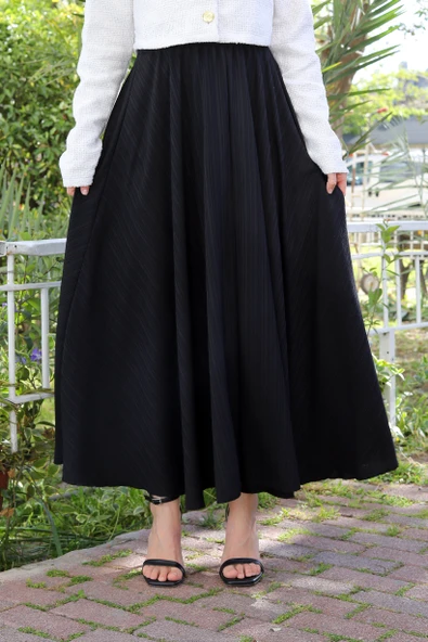 BELİ LASTİKLİ SÜPER KLOŞ ETEK - 12