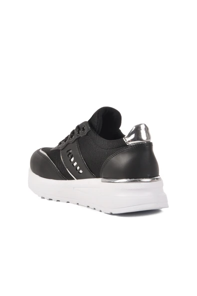 Ayakmod Siyah Kalın Taban Kadın Sneaker 77912 Z - 4