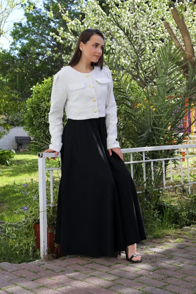 BELİ LASTİKLİ SÜPER KLOŞ ETEK - 11