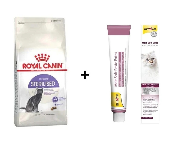 Royal Canin Sterilised Kısırlaştırılmış Kedi Maması 2 Kg + Gimcat Malt 100 Gr