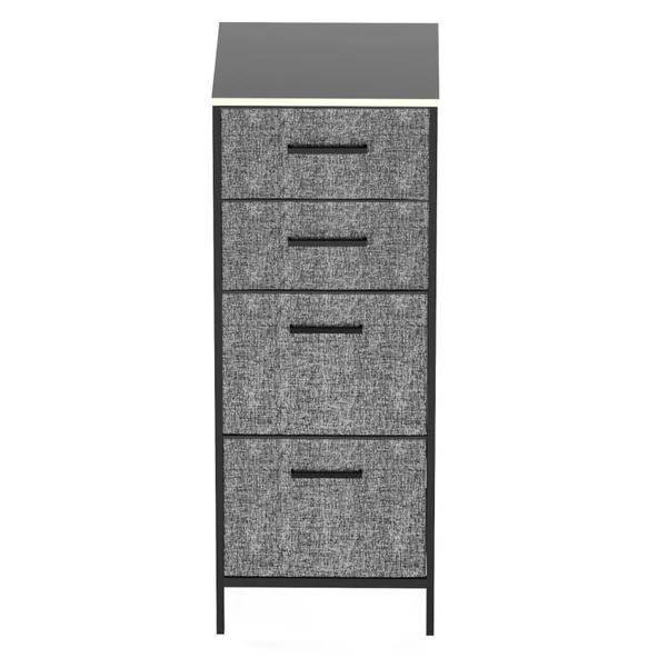 Çocuk 4 Çekmeceli Komodin Sehpa Füme 1614 - 5