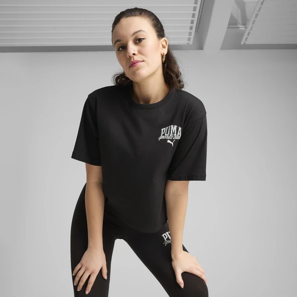 Puma 685030 01 Class Relaxed Crop Tee Kadın T-shirt