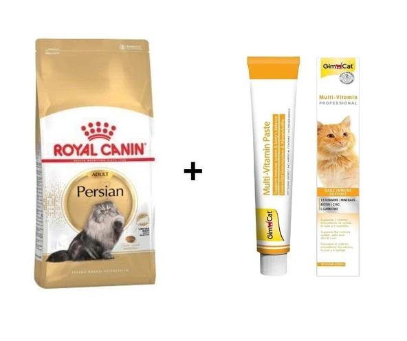 Royal Canin Persian Yetişkin Kedi Maması 4 kg + Gimcat Multivitamin 100 Gr ürün görseli 1