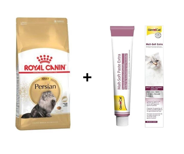 Royal Canin Persian Yetişkin Kedi Maması 2 kg + Gimcat Malt 100 Gr ürün görseli 1