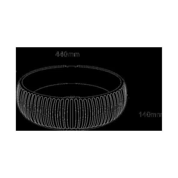 LENA TEZGAHÜSTÜ LAVABO (SİYAH) E-4161S - Resim 3