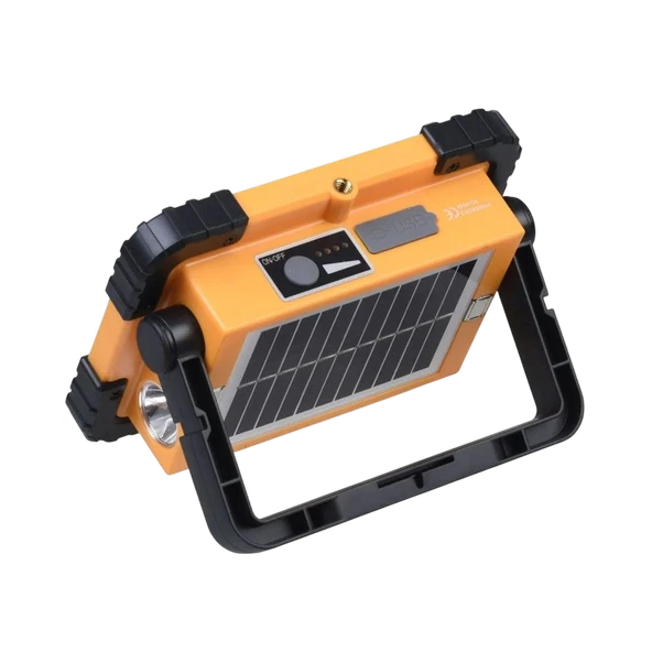 Orpemo Powerdex PD 5050 Solar Şarjlı Projektör 4000 mAh Lityum Pil, Güneş Enerjili El Feneri - Resim 4