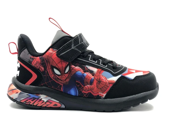 Spiderman Zamon Ortopedik Işıklı Erkek Çocuk Spor Ayakkabı - Resim 3