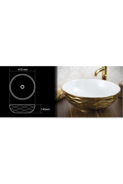 LENA TEZGAHÜSTÜ LAVABO E-8116 - Resim 4