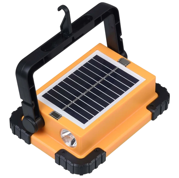 Orpemo Powerdex PD 5050 Solar Şarjlı Projektör 4000 mAh Lityum Pil, Güneş Enerjili El Feneri - Resim 6